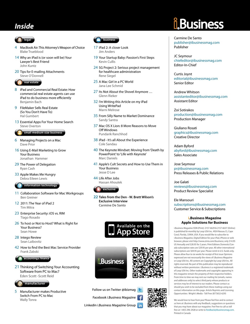 I.Business Preview Pages