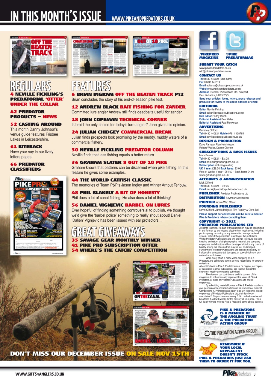 Pike & Predators Preview Pages