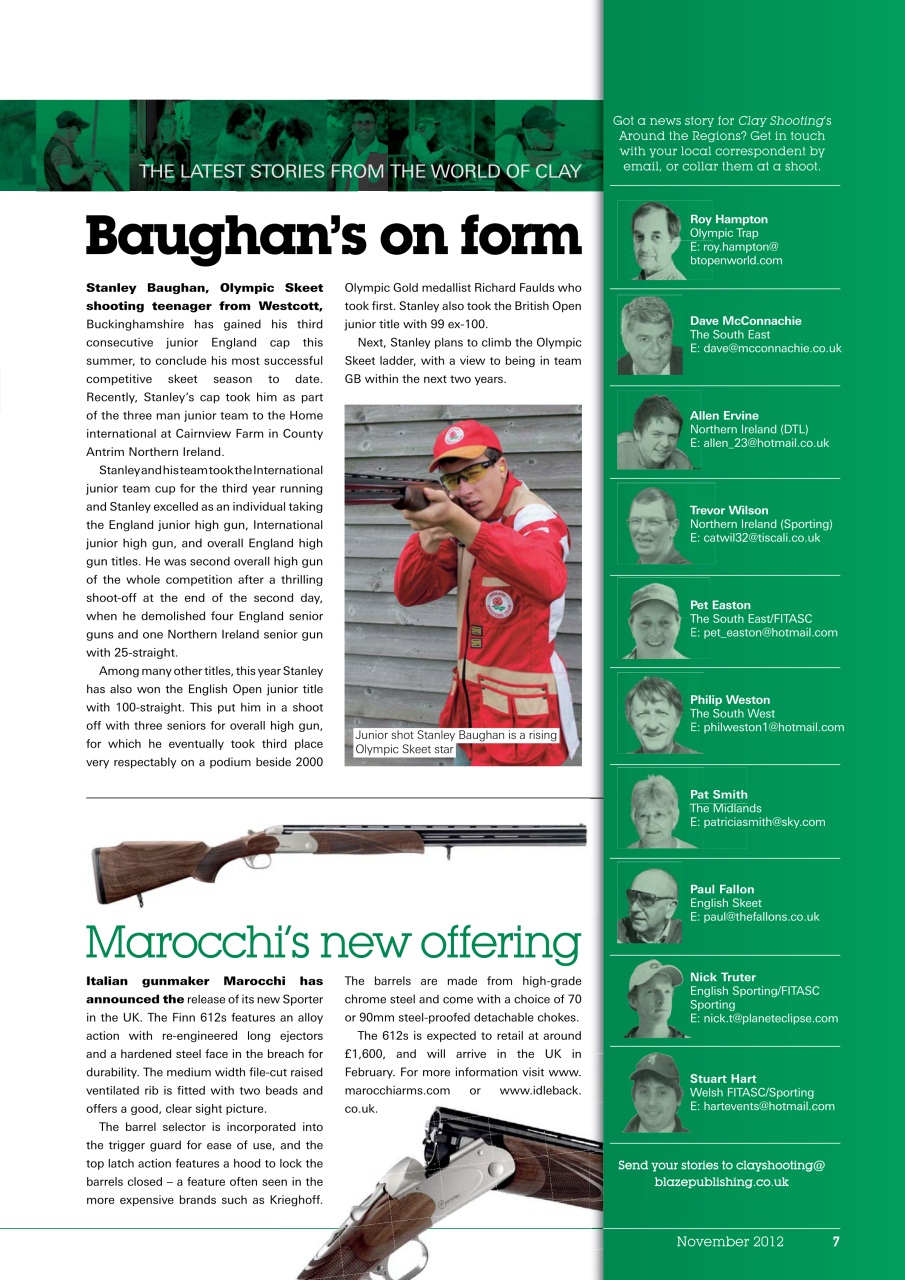 Clay Shooting Preview Pages