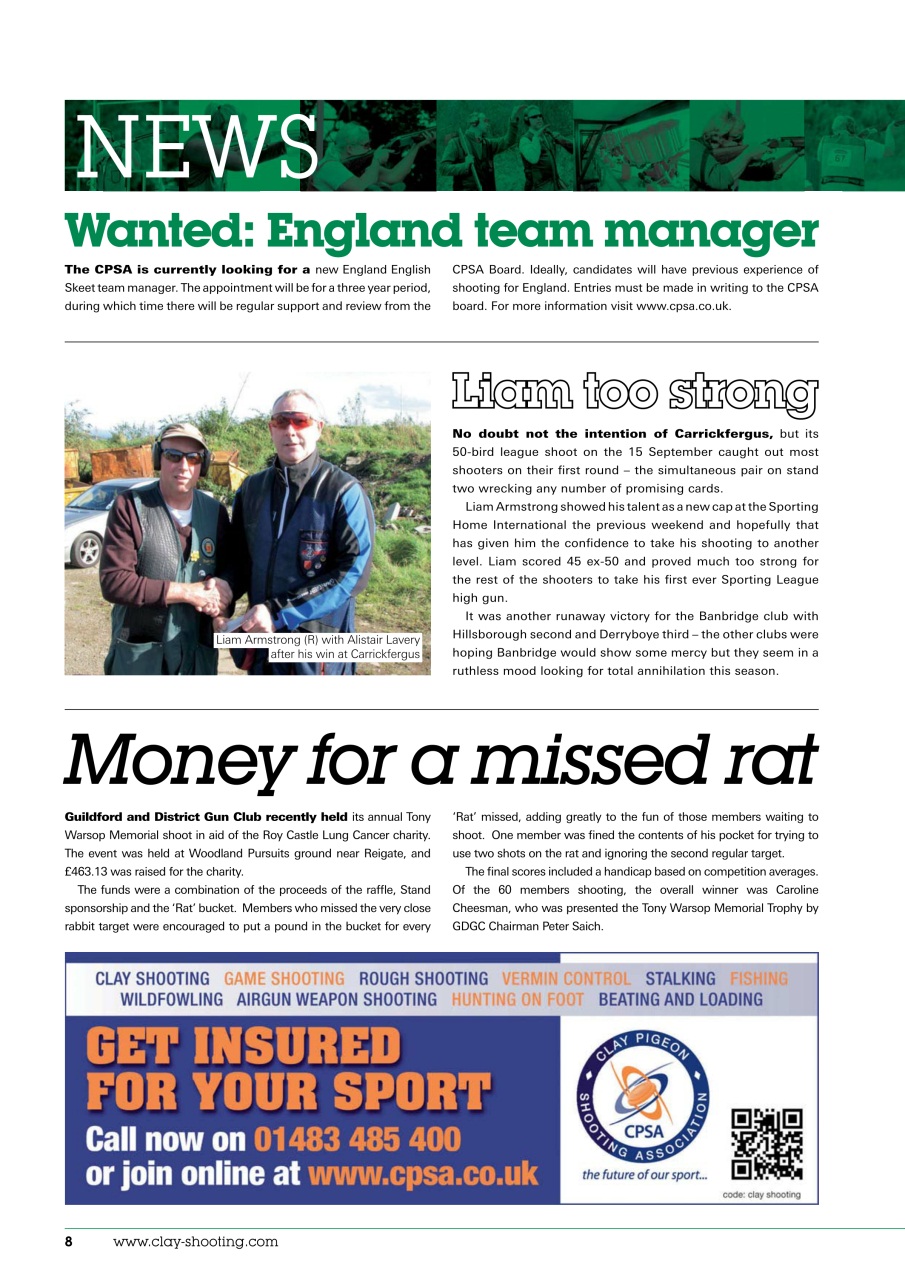 Clay Shooting Preview Pages