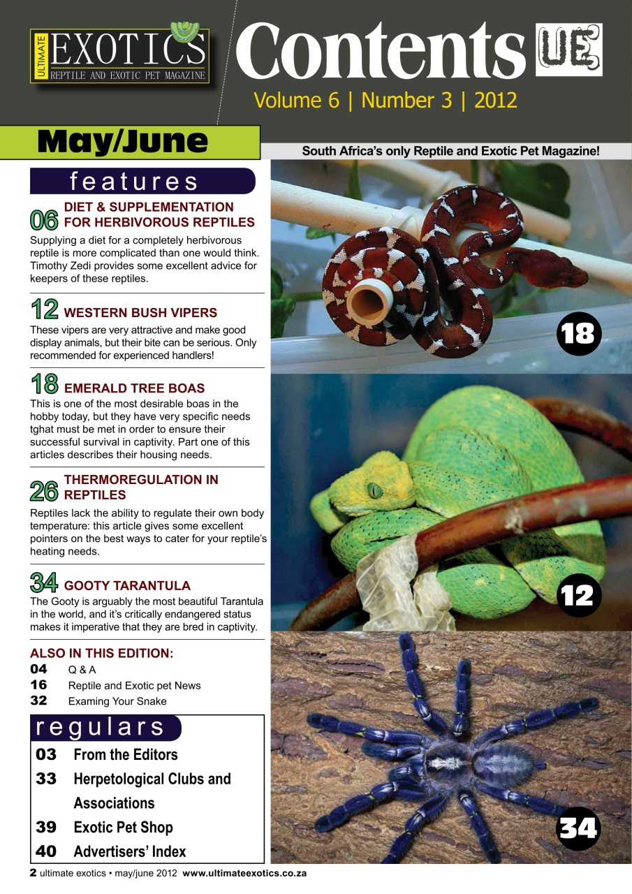 Ultimate Exotics Preview Pages