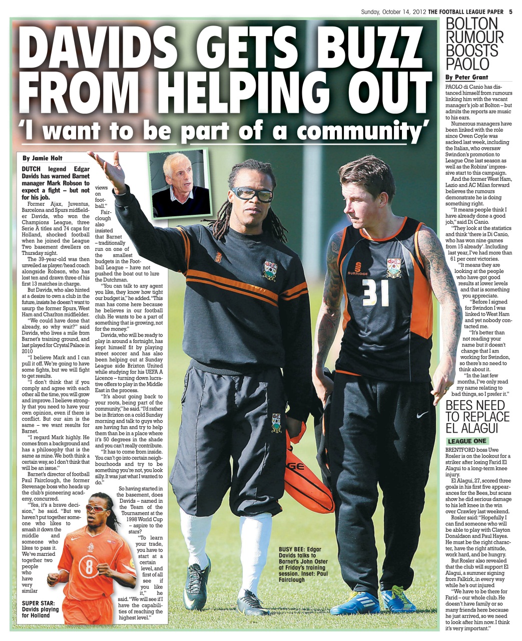 The Football League Paper Preview Pages