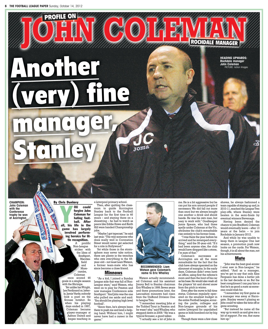 The Football League Paper Preview Pages