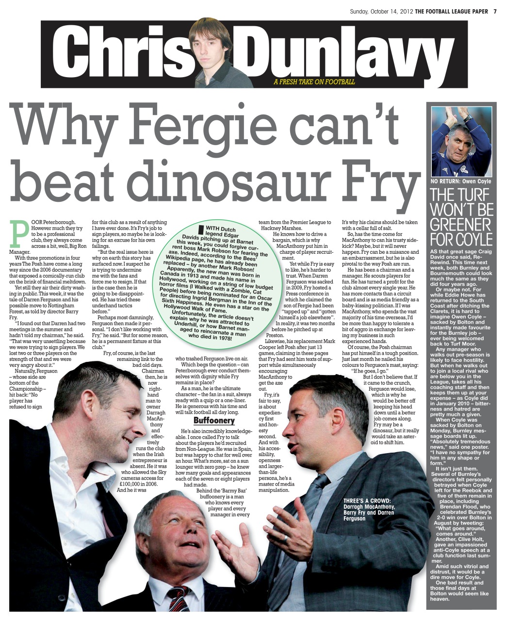 The Football League Paper Preview Pages