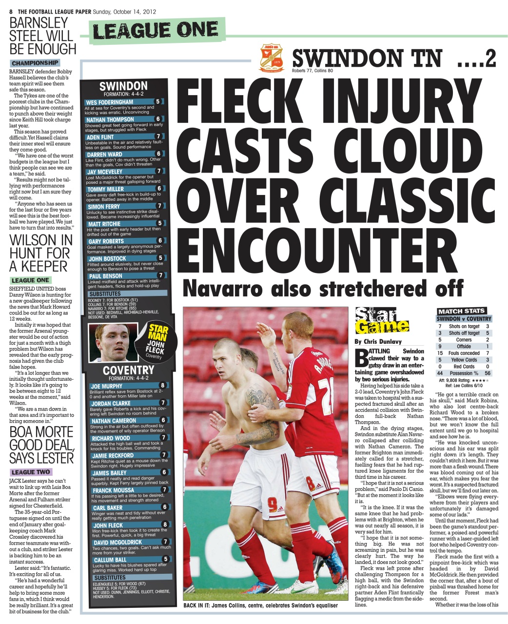 The Football League Paper Preview Pages