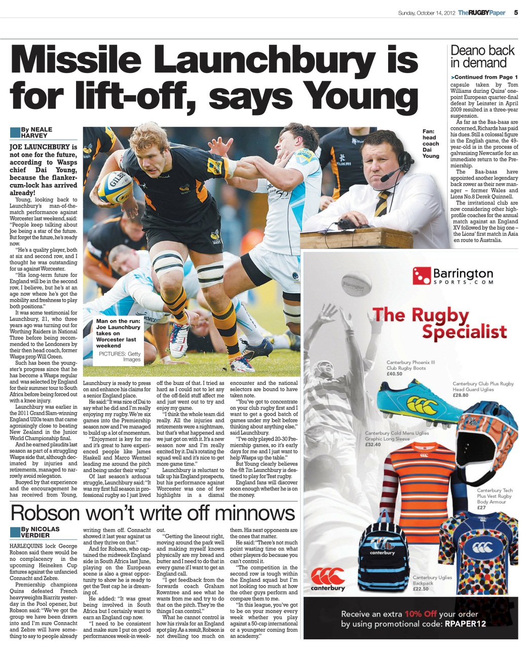 The Rugby Paper Preview Pages