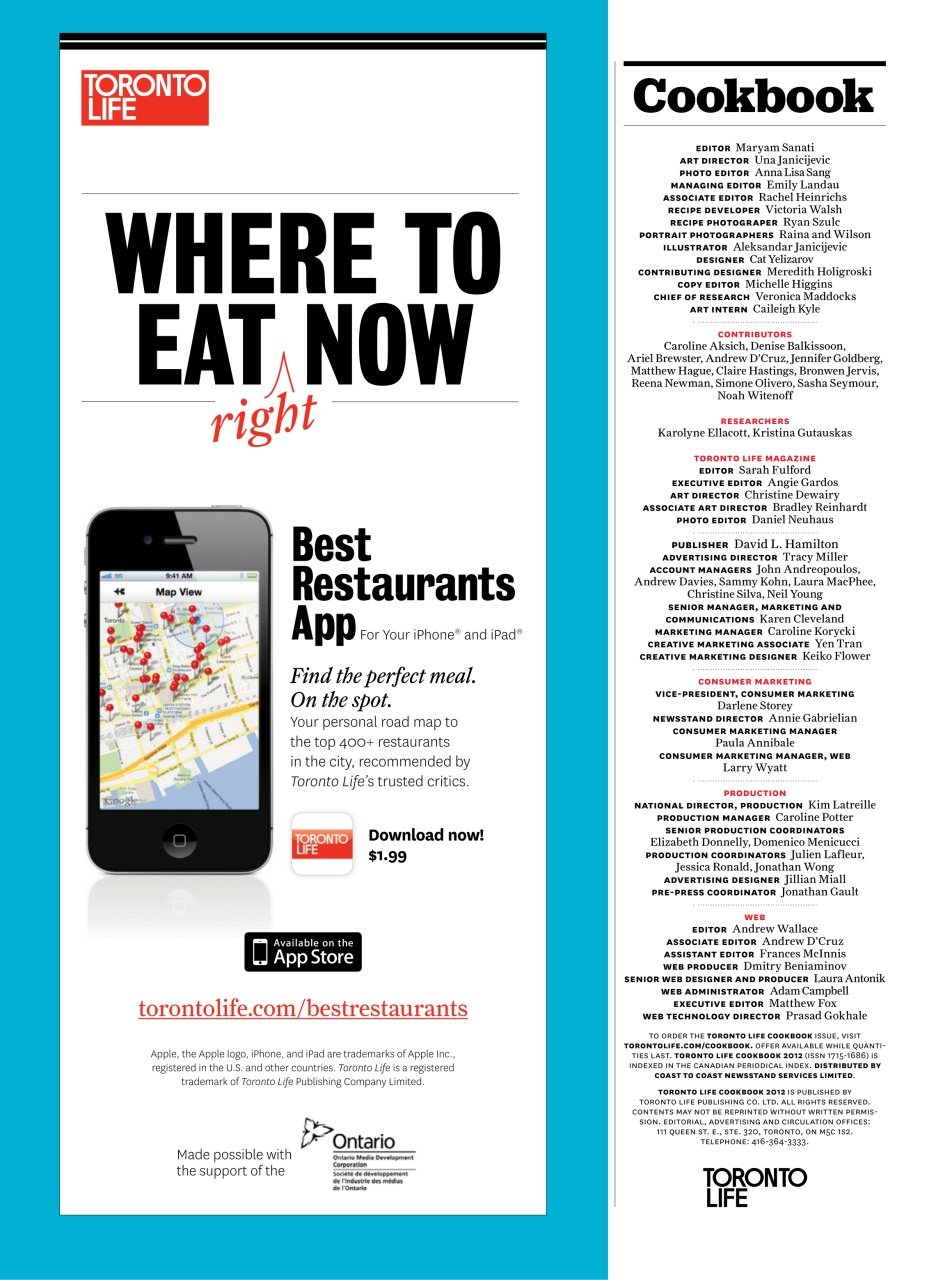Toronto Life Preview Pages