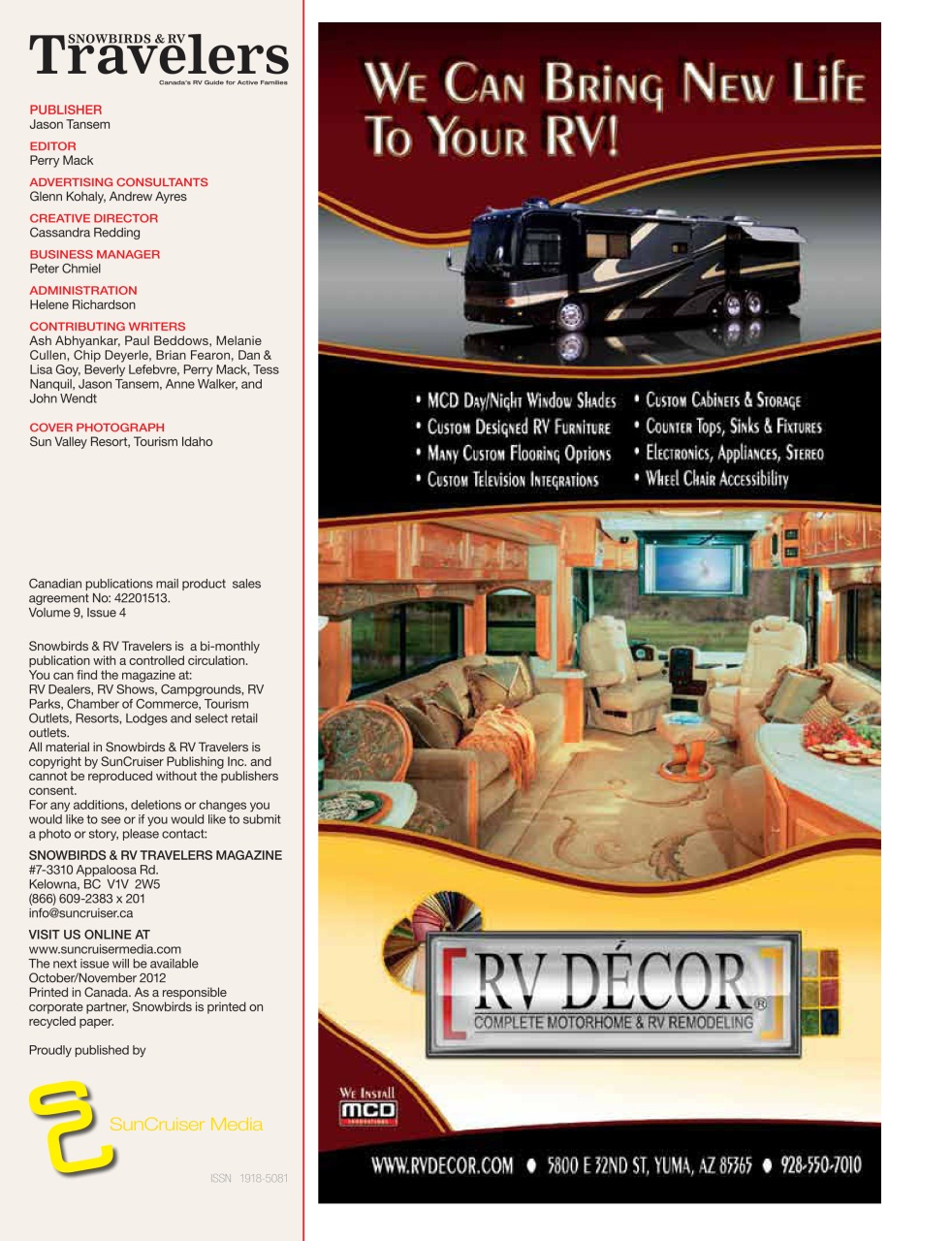 Snowbirds & RV Travelers Preview Pages