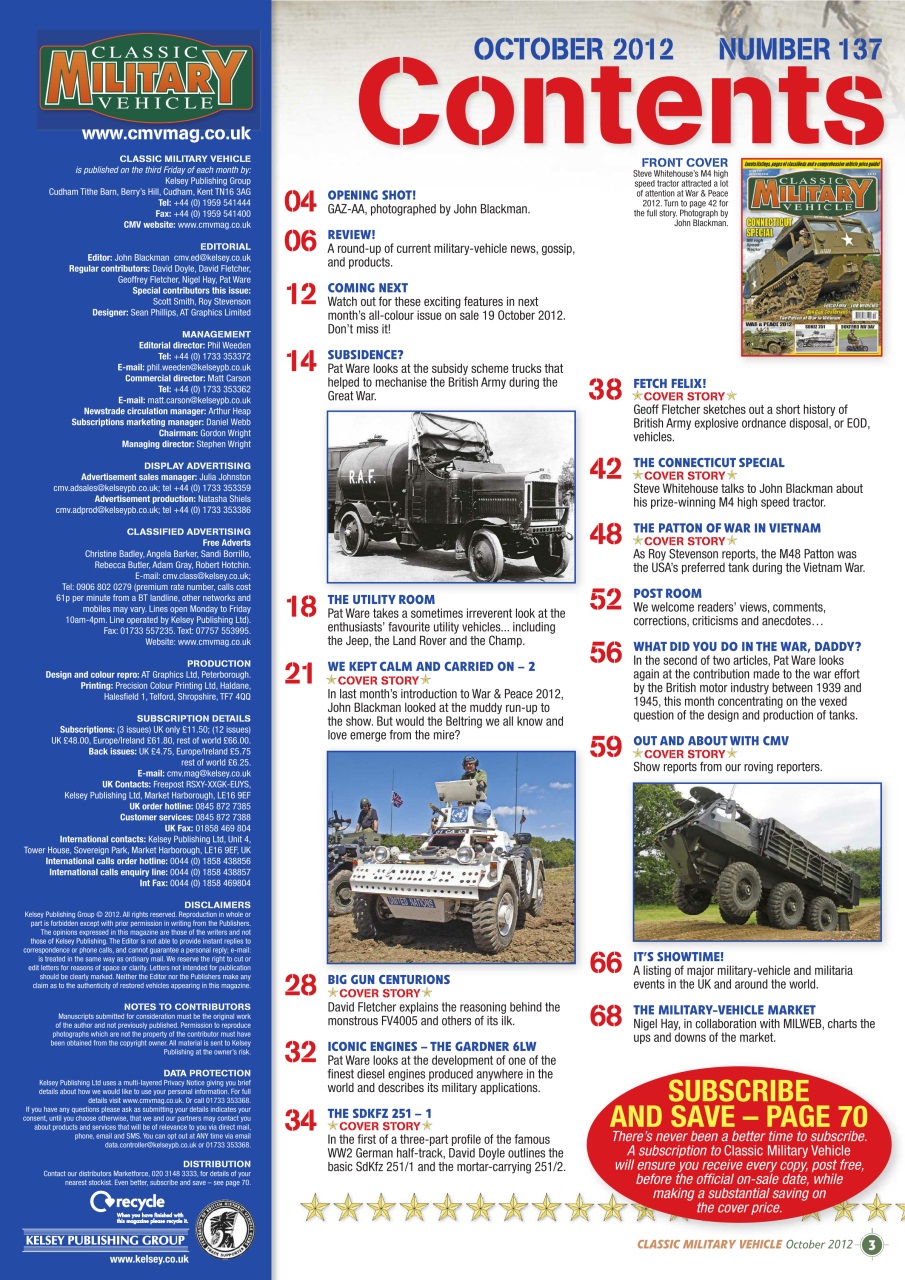 Classic Military Vehicle Preview Pages