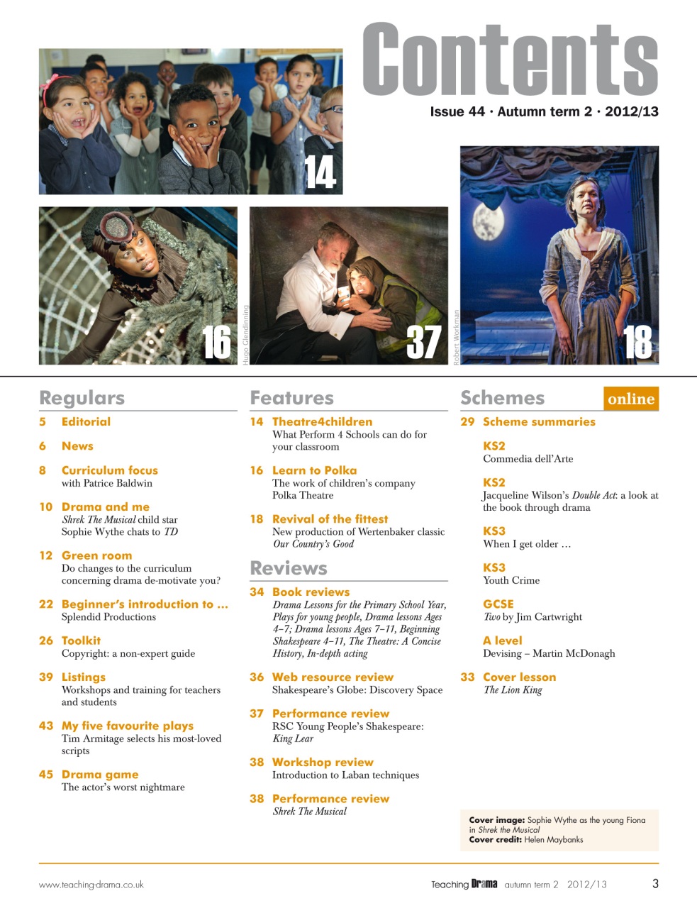 Drama and Theatre Preview Pages