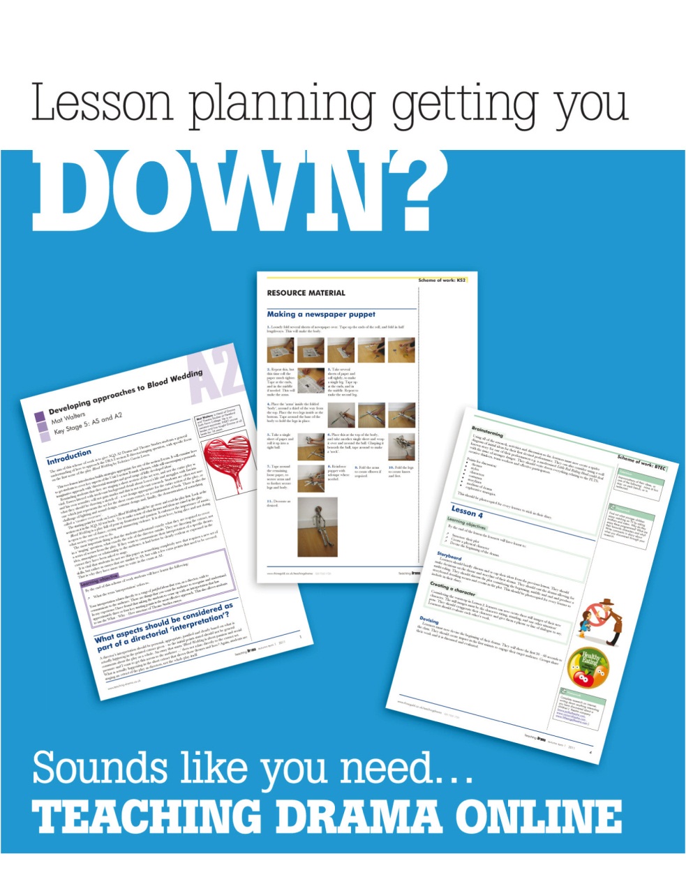 Drama and Theatre Preview Pages