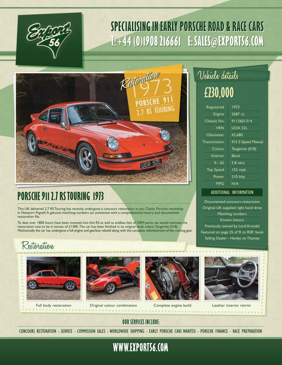Classic Porsche Preview Pages