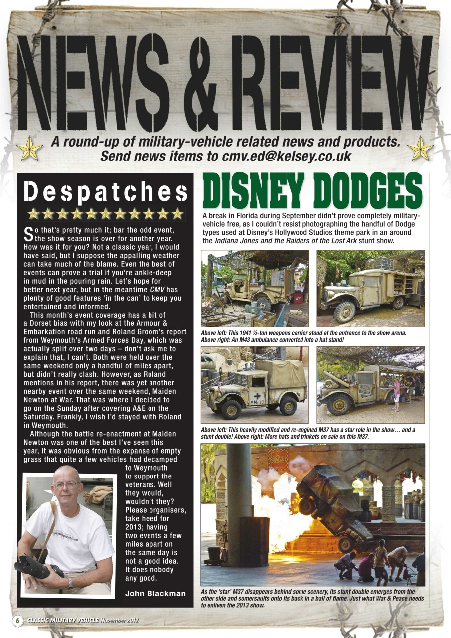 Classic Military Vehicle Preview Pages