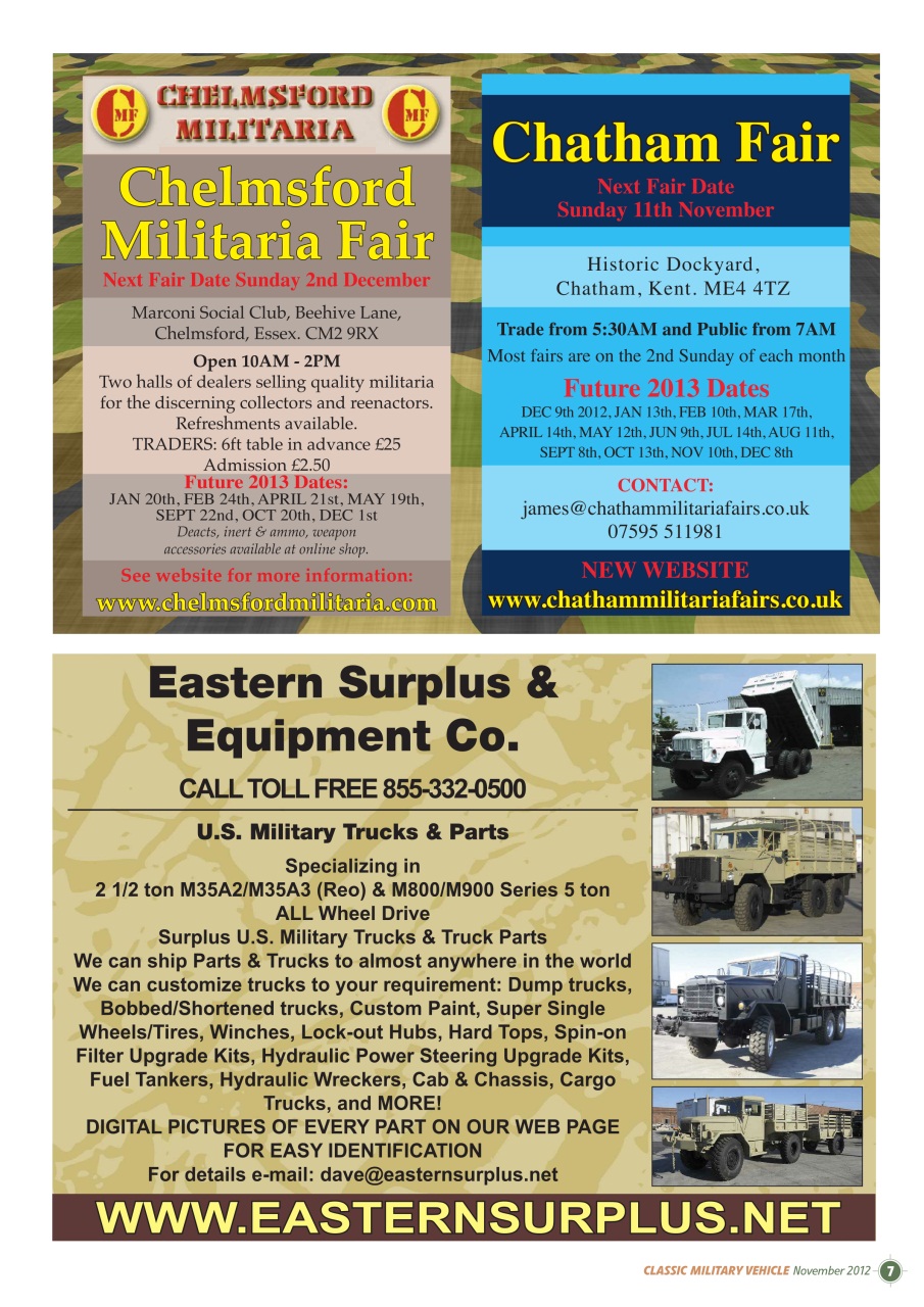 Classic Military Vehicle Preview Pages
