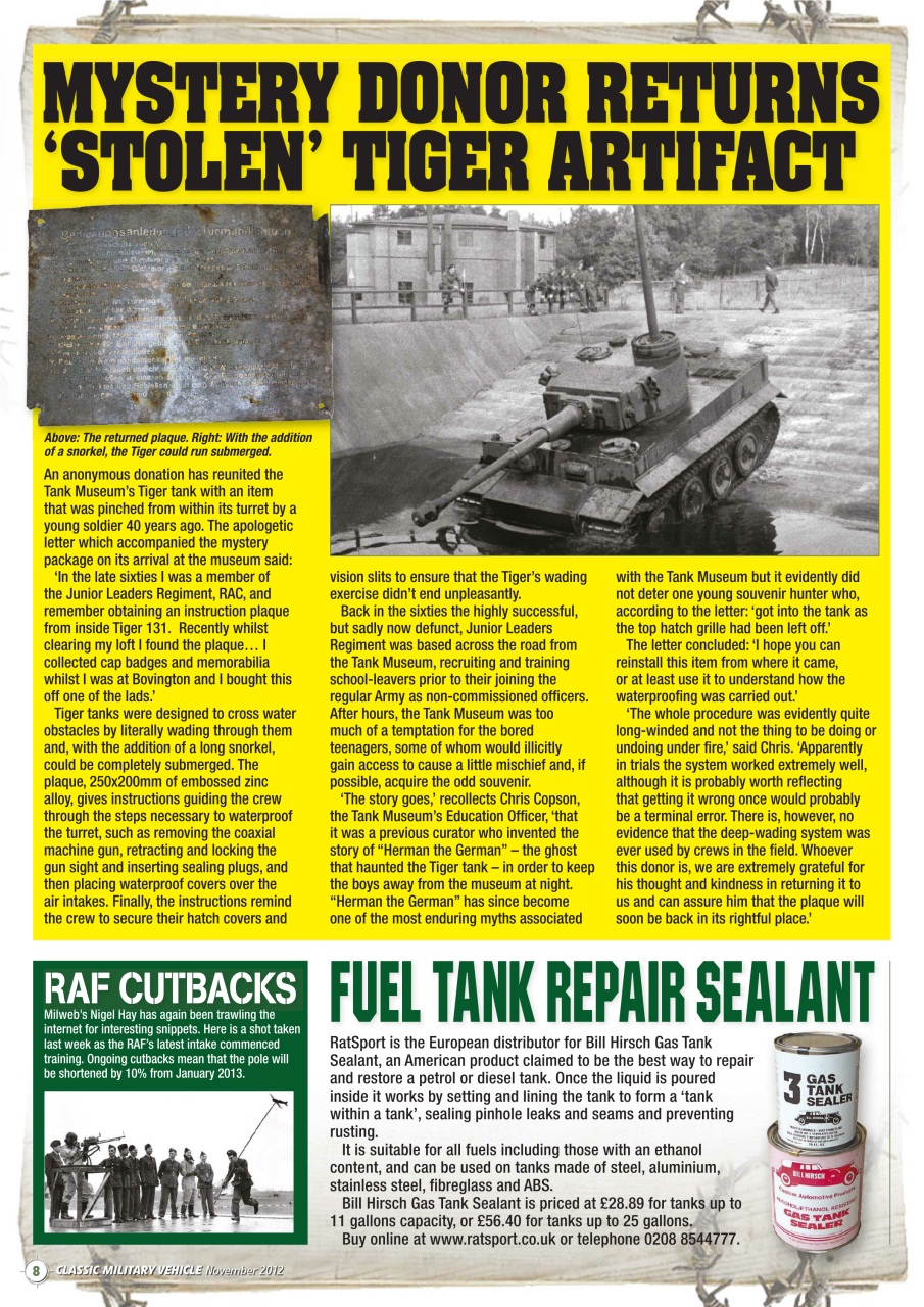 Classic Military Vehicle Preview Pages