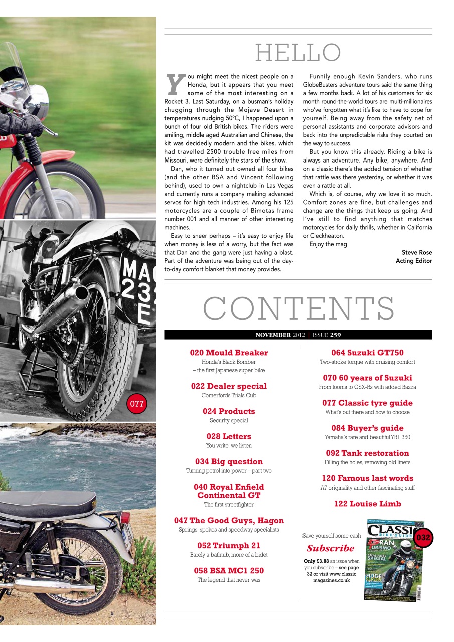 Classic Bike Guide Preview Pages