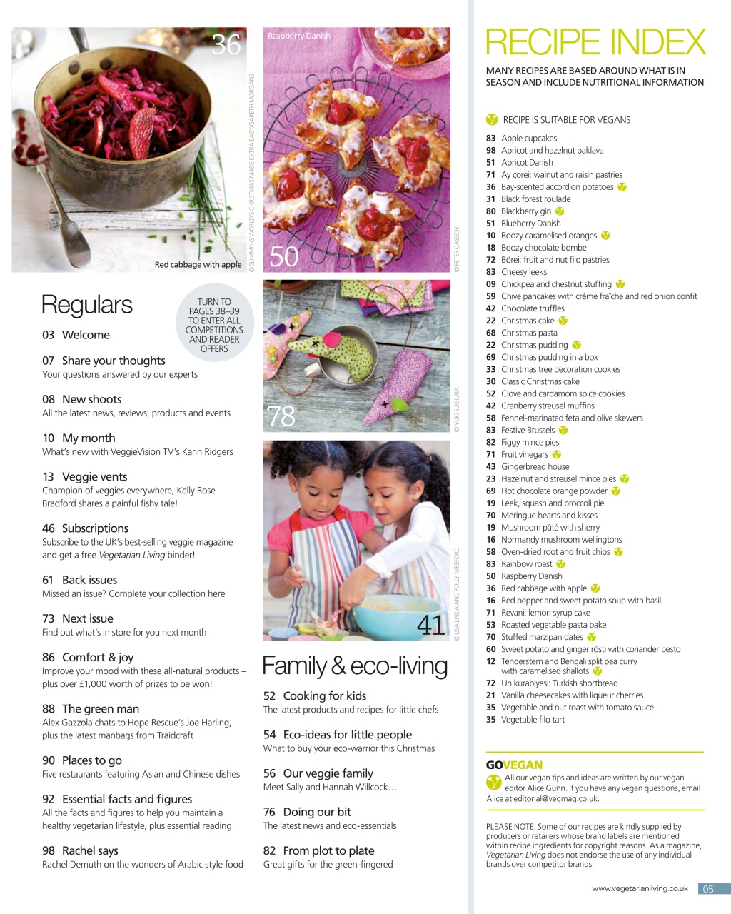 Vegetarian Living Preview Pages
