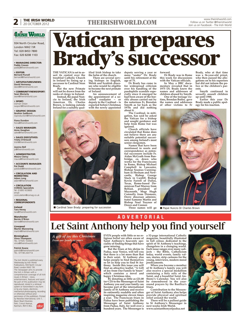 Irish World Preview Pages