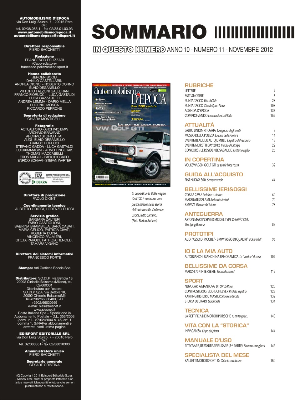 Automobilismo d'Epoca Preview Pages