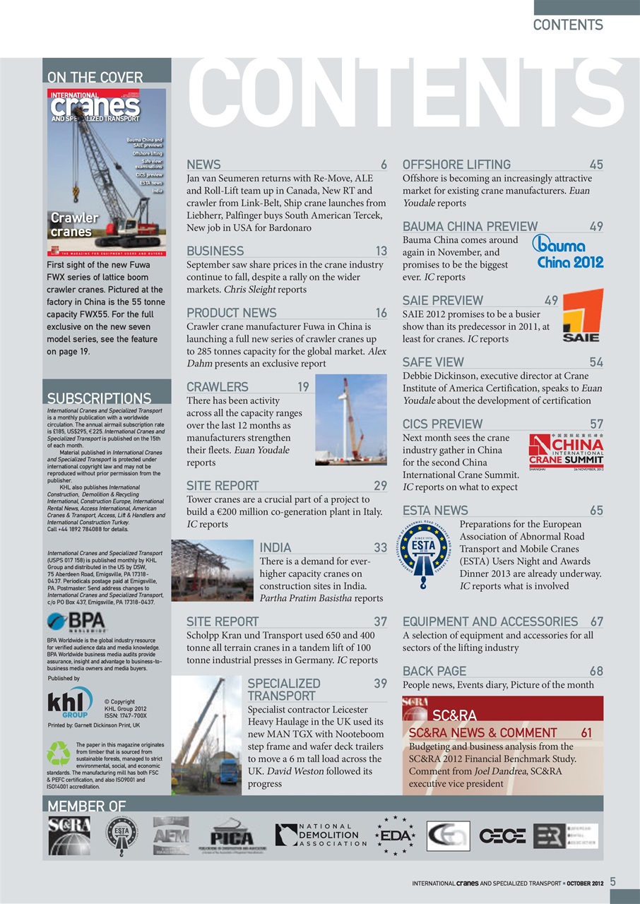 Int. Cranes and Specialized Transp Preview Pages