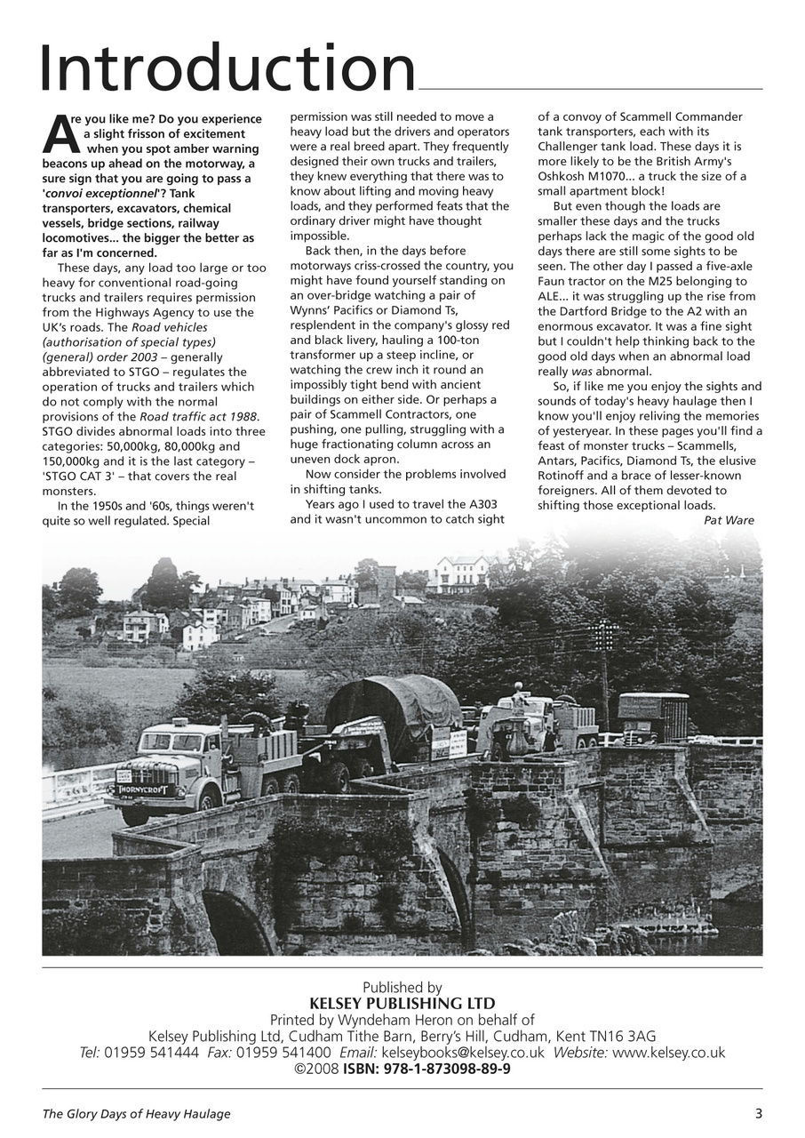 The Glory Days of Heavy Haulage Preview Pages