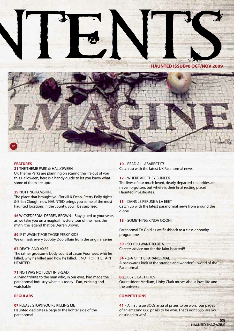 Haunted Magazine Preview Pages