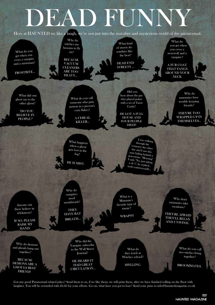 Haunted Magazine Preview Pages