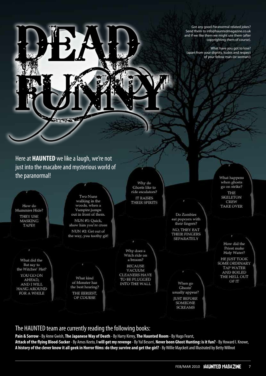 Haunted Magazine Preview Pages