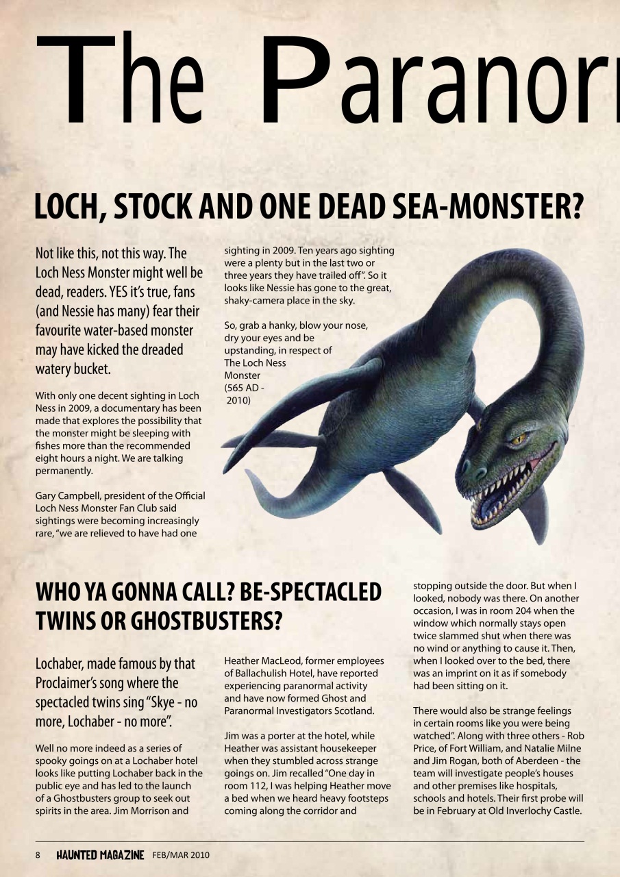 Haunted Magazine Preview Pages