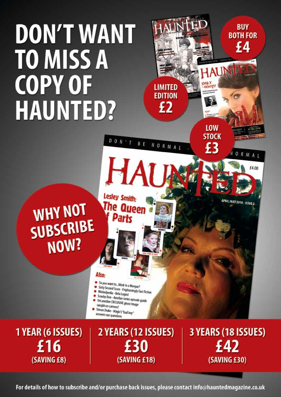 Haunted Magazine Preview Pages