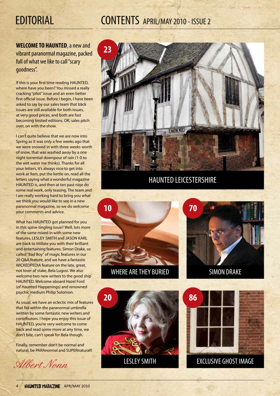 Haunted Magazine Preview Pages