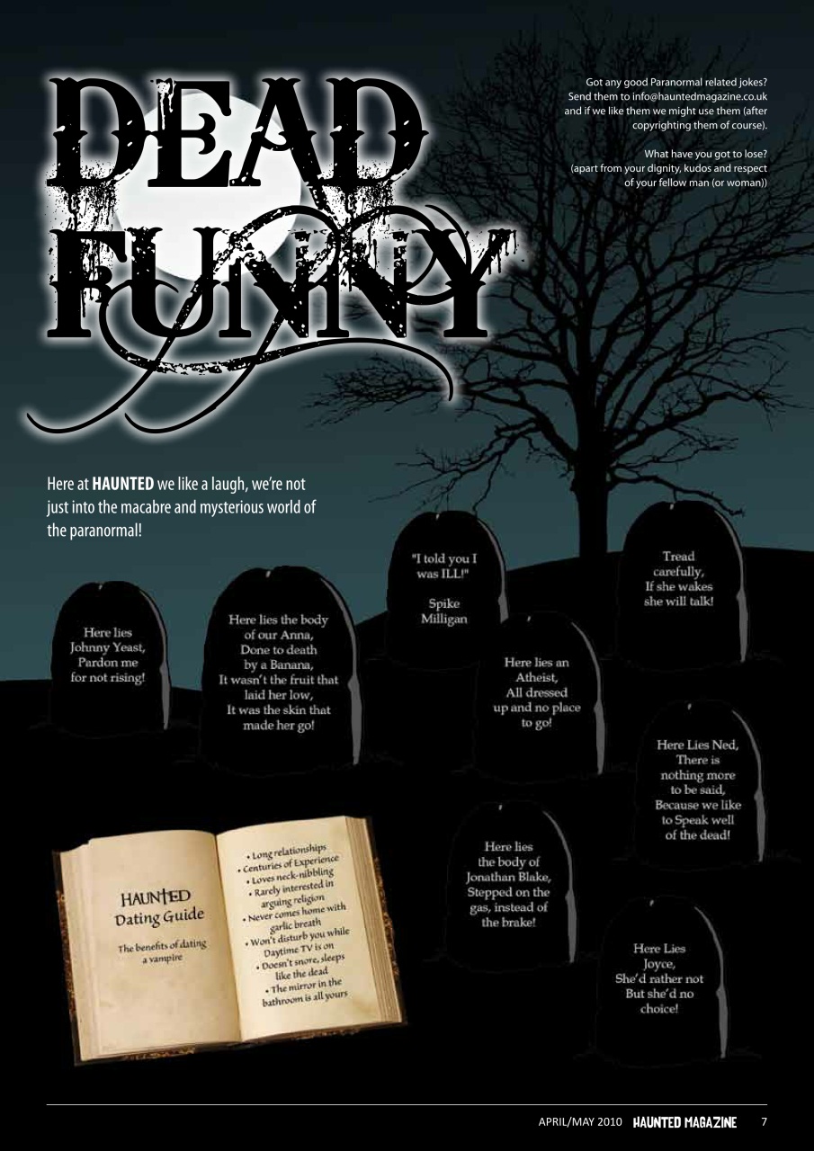 Haunted Magazine Preview Pages