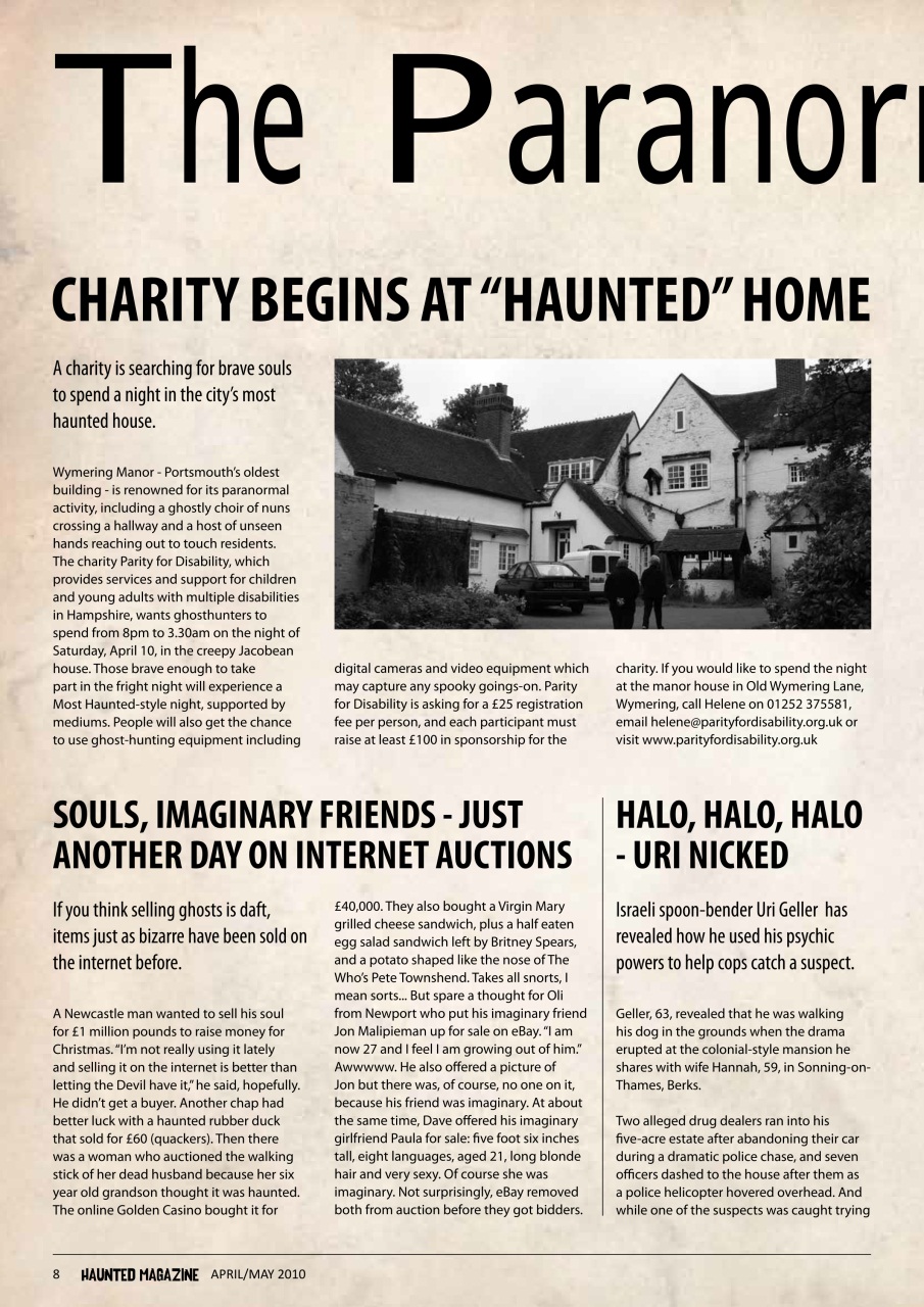 Haunted Magazine Preview Pages