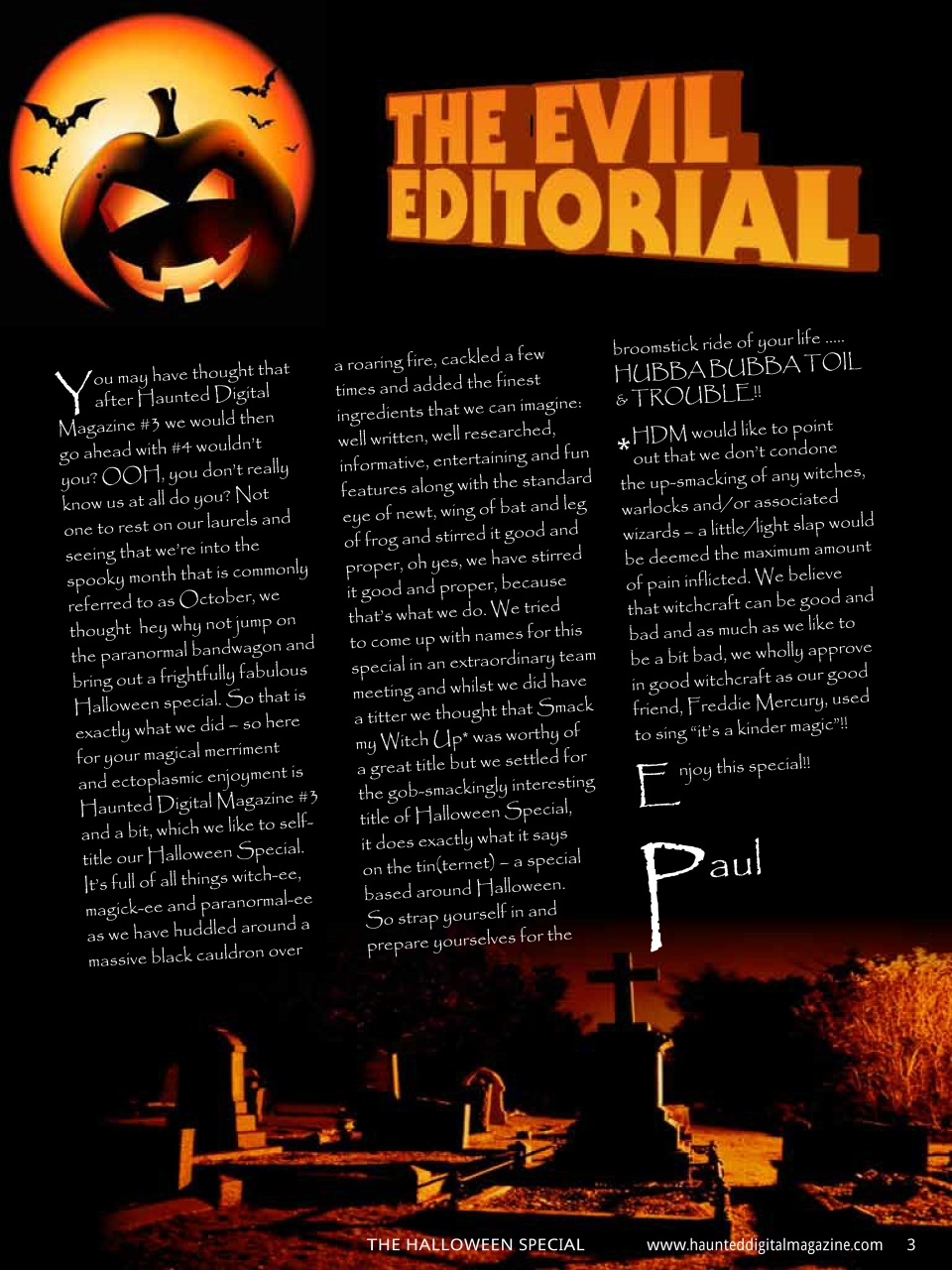 Haunted Magazine Preview Pages