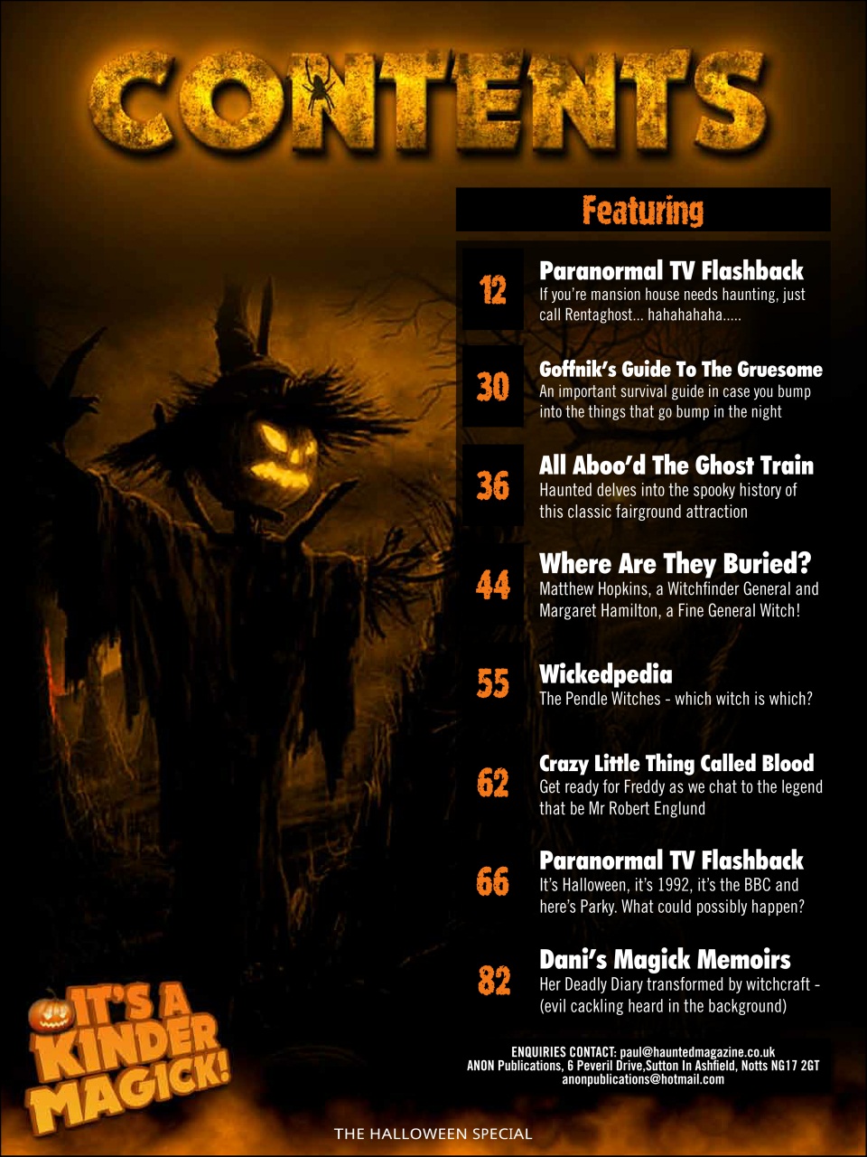 Haunted Magazine Preview Pages