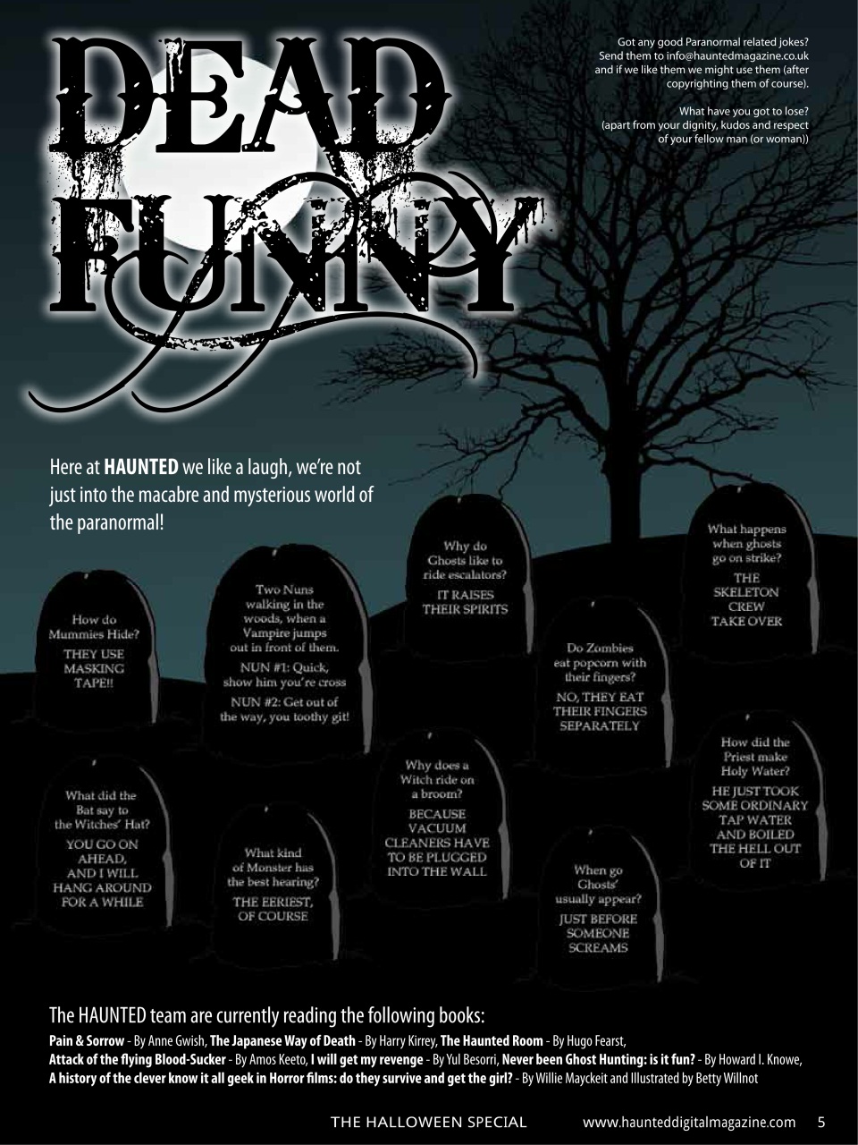 Haunted Magazine Preview Pages