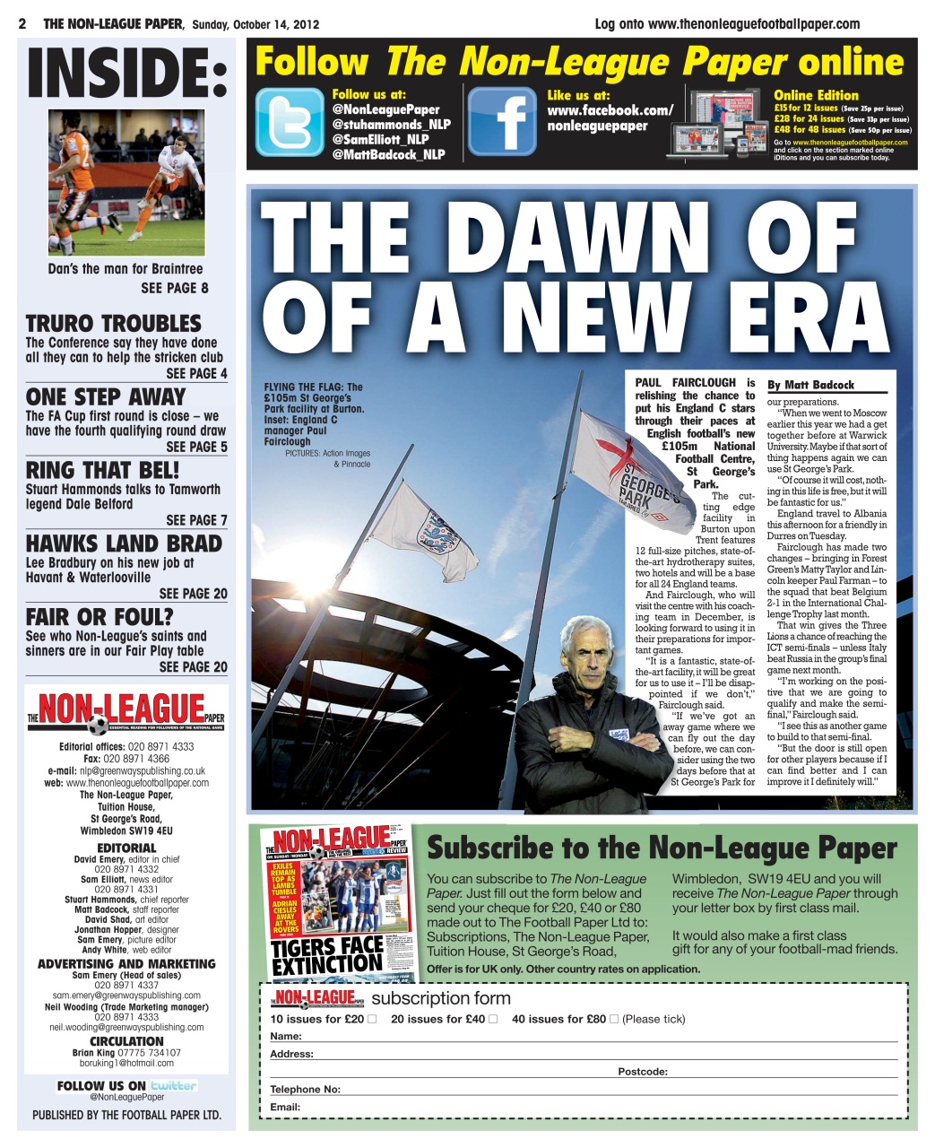 The Non-League Football Paper Preview Pages