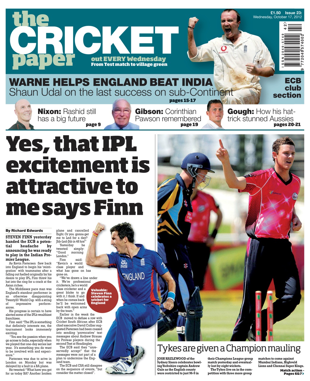 The Cricket Paper Preview Pages