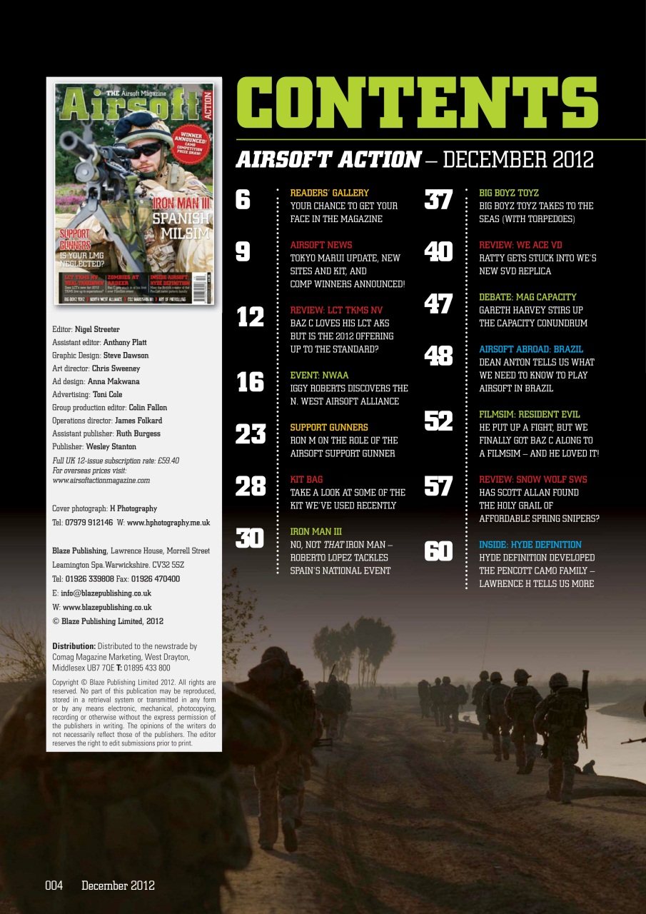Airsoft Action Preview Pages