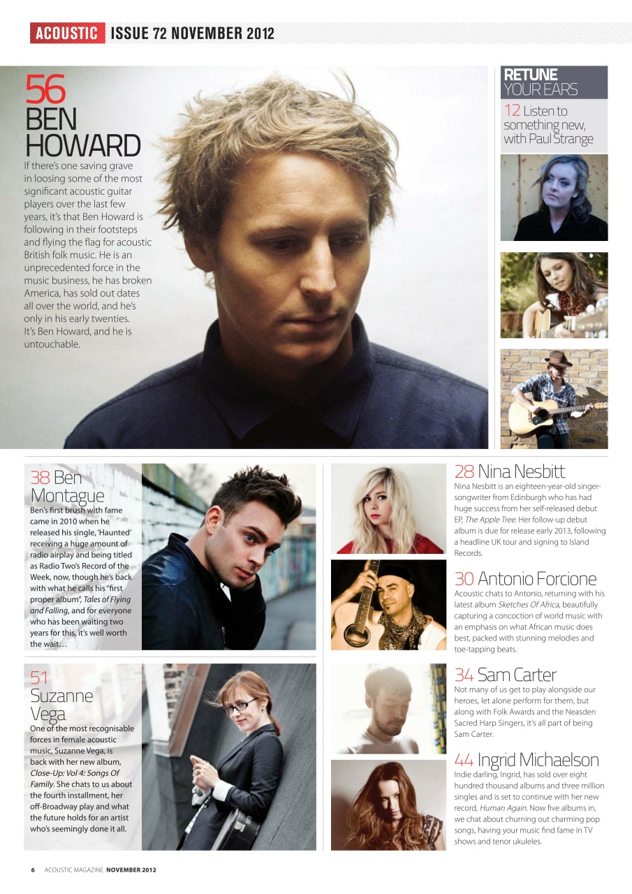 Acoustic Preview Pages