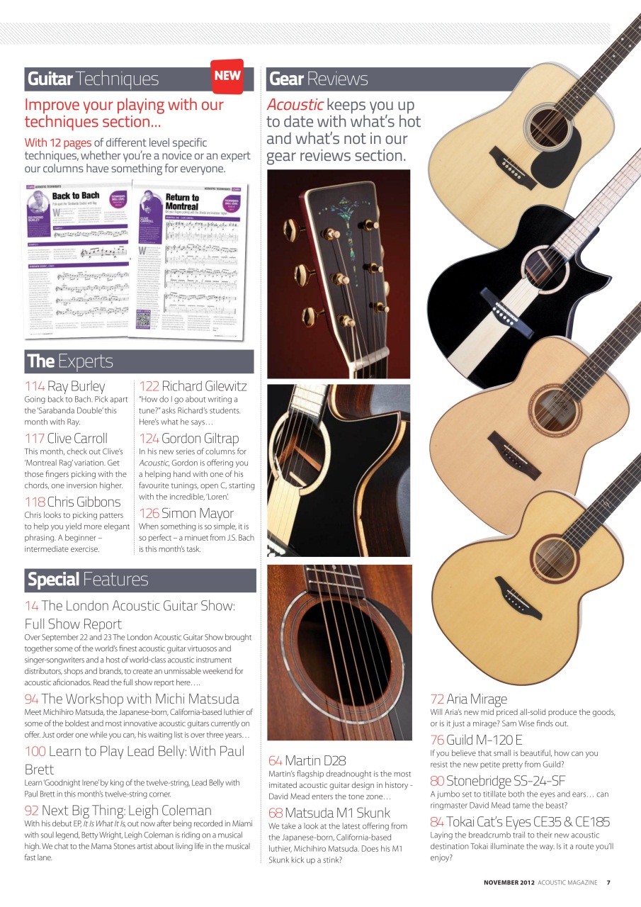 Acoustic Preview Pages