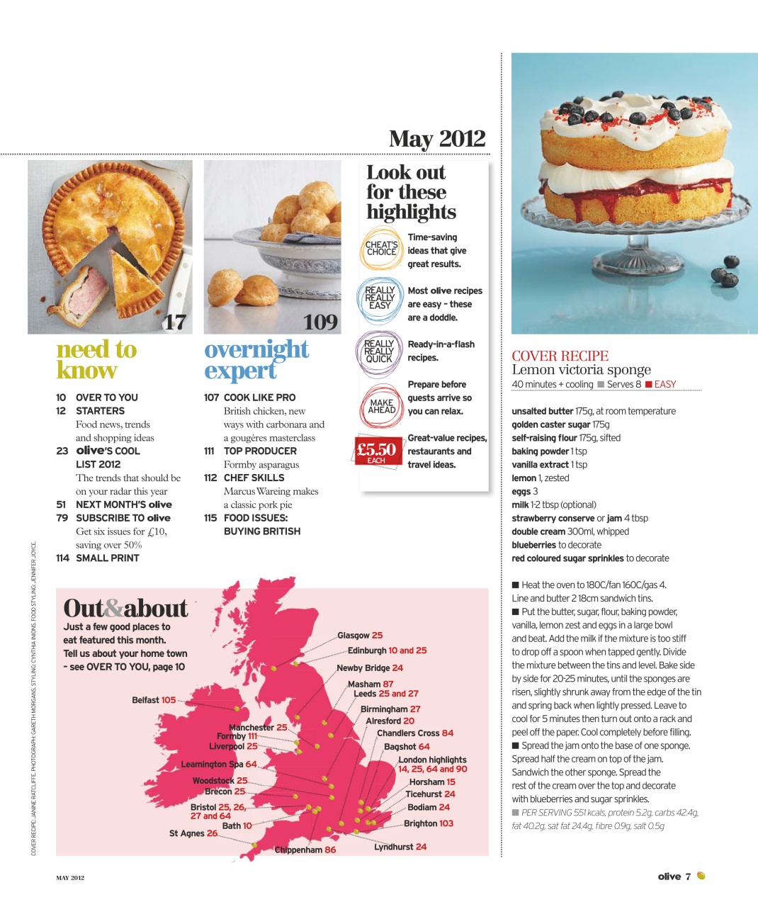 Olive Magazine Preview Pages