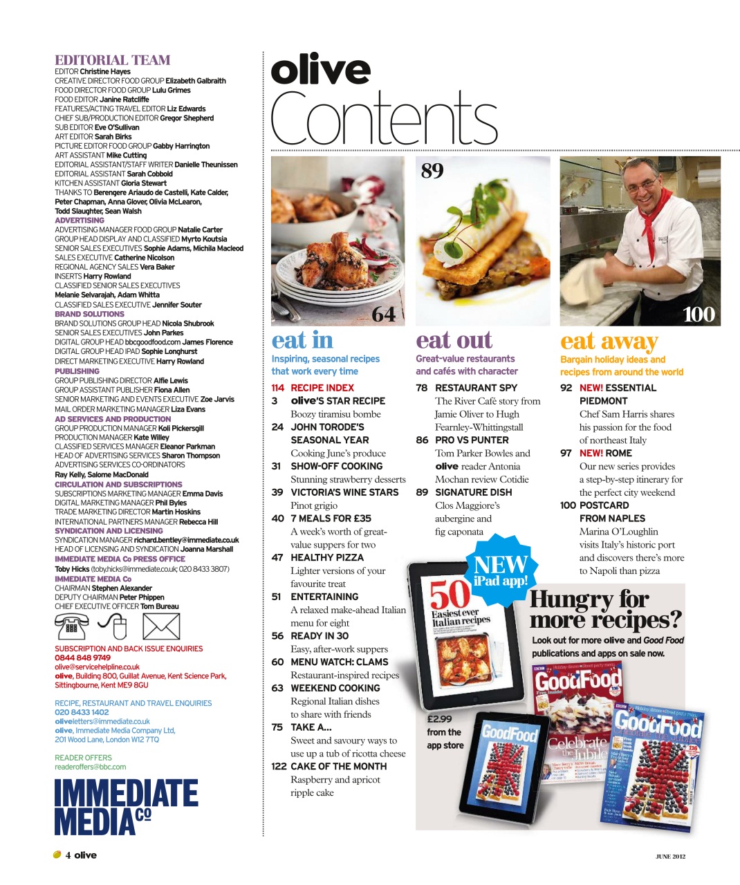 Olive Magazine Preview Pages