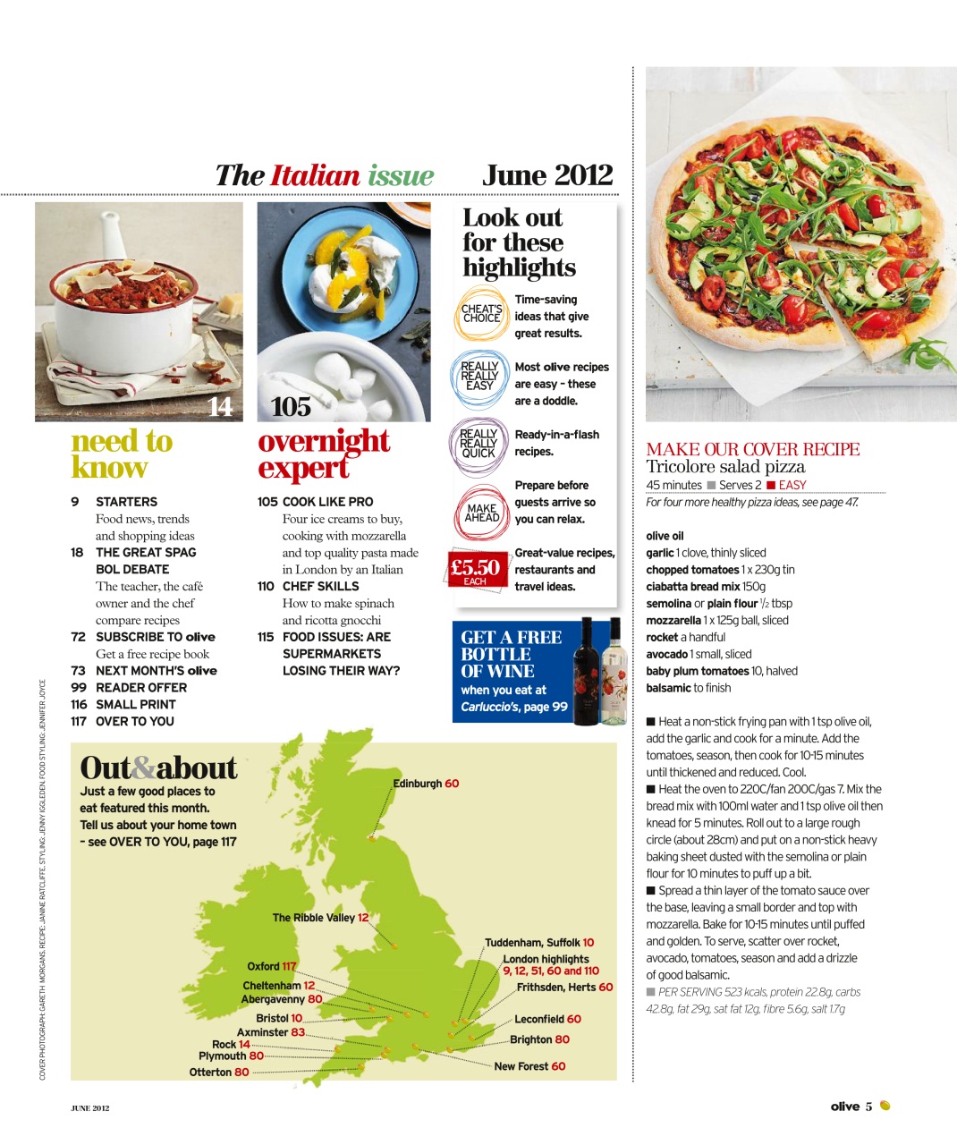 Olive Magazine Preview Pages