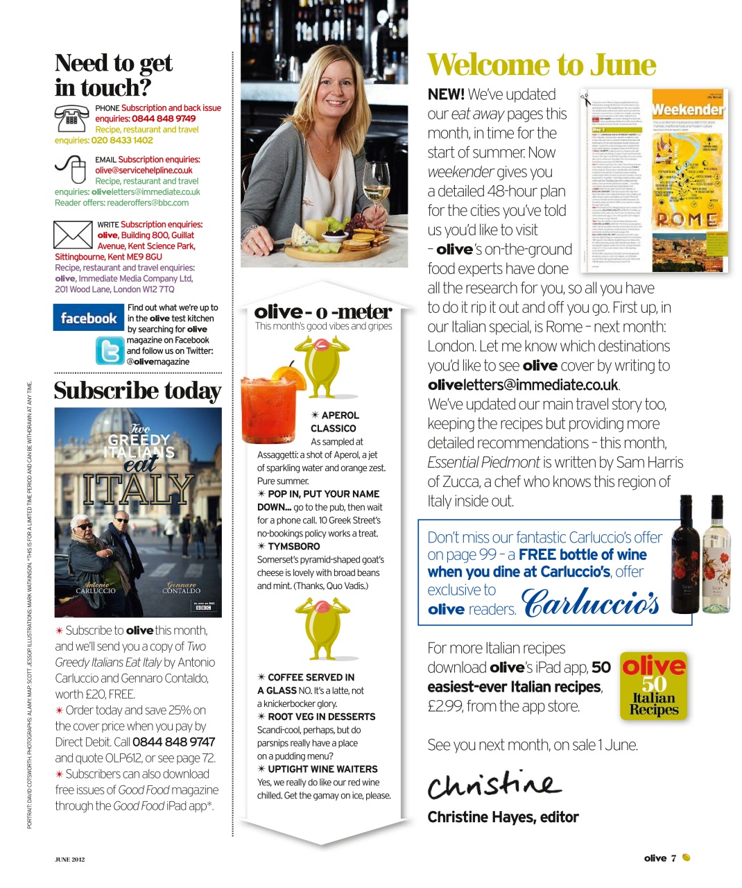 Olive Magazine Preview Pages