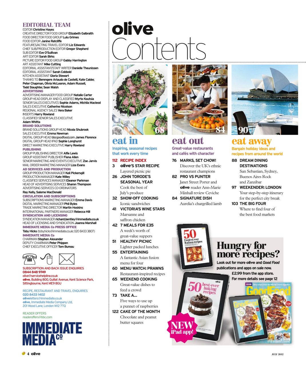 Olive Magazine Preview Pages