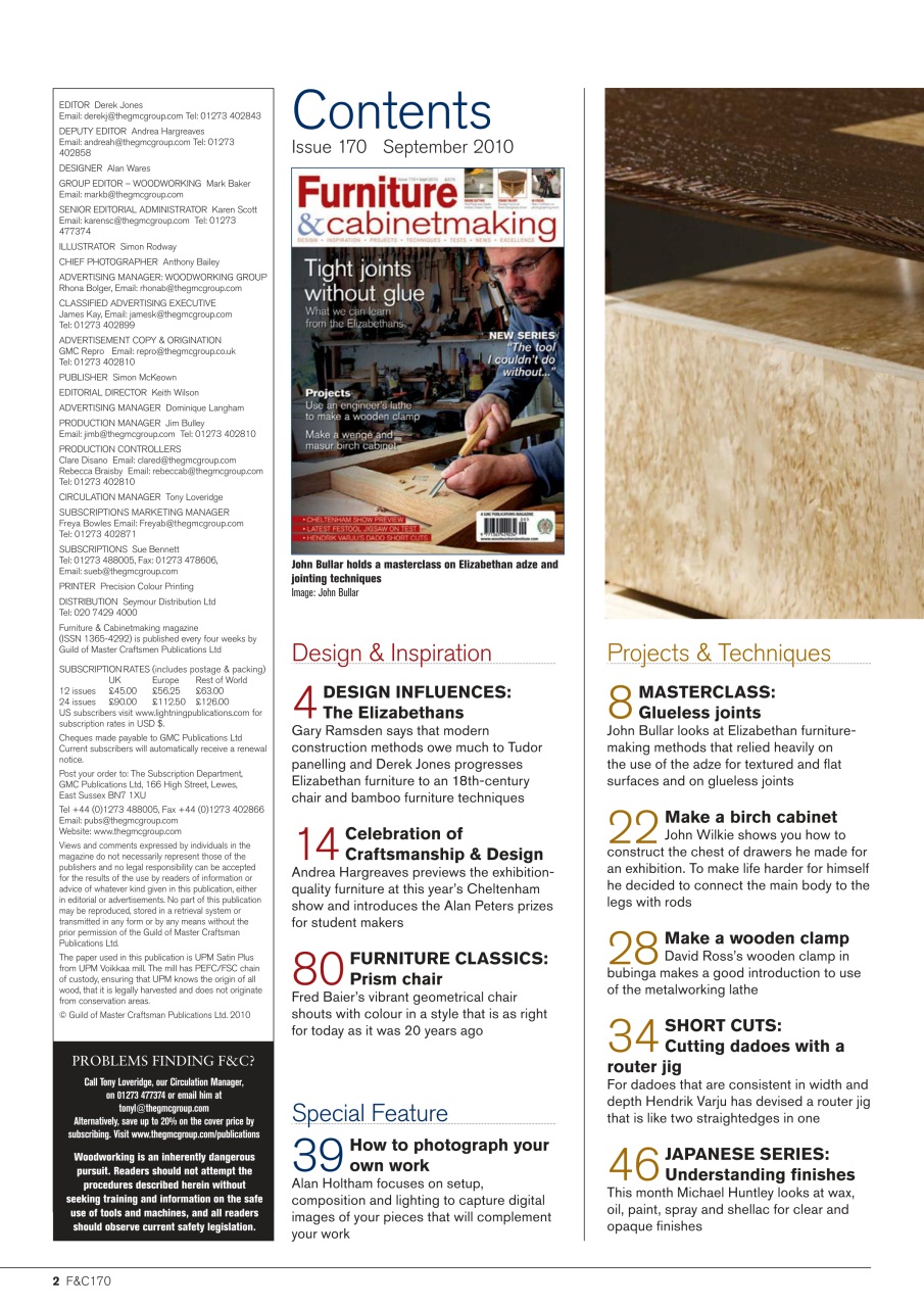 Furniture & Cabinetmaking Preview Pages