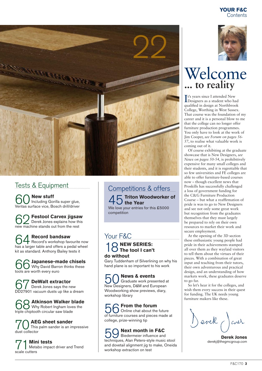 Furniture & Cabinetmaking Preview Pages