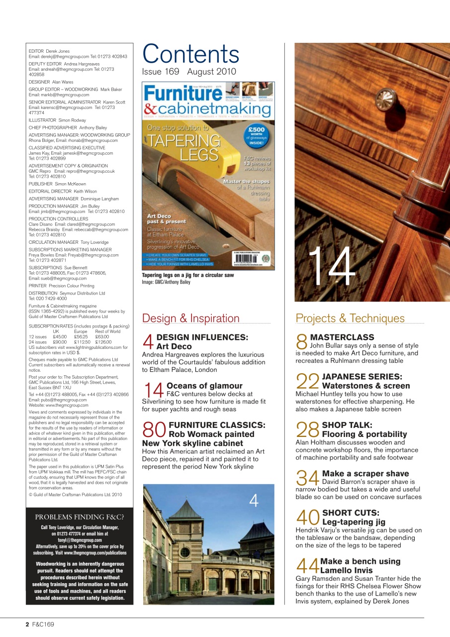 Furniture & Cabinetmaking Preview Pages