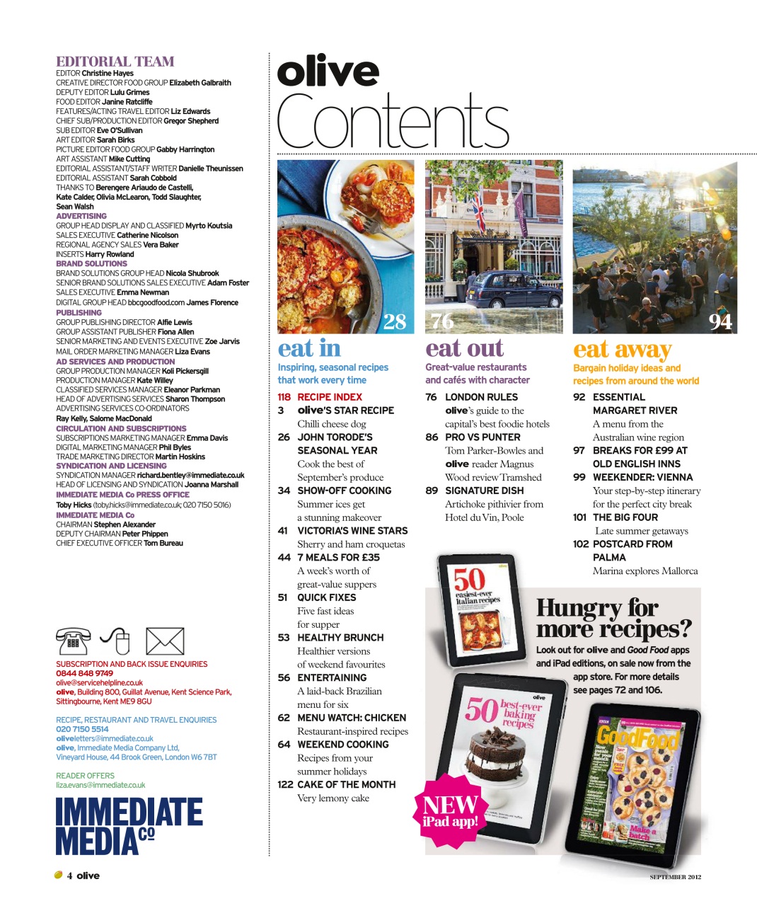 Olive Magazine Preview Pages